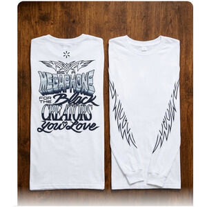 Rare Black & Unlimited BETX 2024 Long Sleeve Tribal Wings XL"Be a Megaphone"